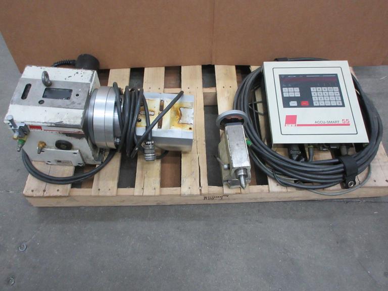 SMW RT 160 PY Rotary Table with Tail Stock and SMW Accu-Smart 55 Countroller and Connector Cables