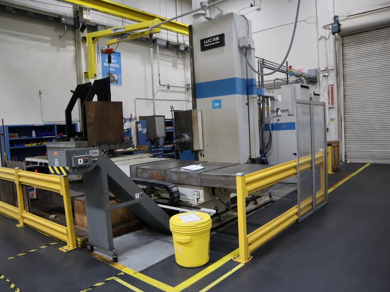 Lucas Precision 40T CNC Horizontal Boring Mill, Table Type, Dynapath ...
