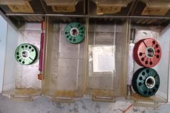 Inside and Outside Thread Gages with Organizer.  3-56NF to 5/8-11