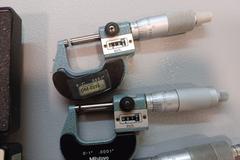 Micrometers: 0-1", Various Styles and Makes; (2) Interapid Dial Test Indicators