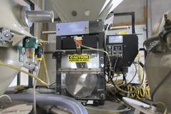 Maguire Material Hopper with MPI Weigh Scale Blender, Conair Franklin Vacuum Loader Units and Portable Steel Stand