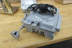 Nikon Toolmaker's Microscope Stage with Cable. (One Handle Damaged); Powder Flow Tester, Olympus Microscope Frame