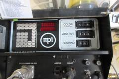 Maguire Material Hopper with MPI Weigh Scale Blender, Conair Franklin Vacuum Loader Units and Portable Steel Stand