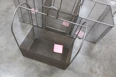 Stainless Steel Mesh Wash Baskets (3pcs), Steel Mesh Basket (1pc)