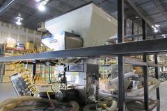 Maguire Material Hopper with MPI Weigh Scale Blender, Conair Franklin Vacuum Loader Units and Portable Steel Stand