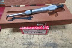 Starrett and Mitutoyo, Telescoping Gauges, 1.5"-8" Inside Micrometer, 0-8" Depth Mic, .1-1" Inside Groove Micrometer