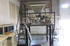 Maguire Material Hopper with MPI Weigh Scale Blender, Conair Franklin Vacuum Loader Units and Portable Steel Stand