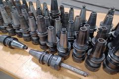 TG Collet Cat 40 Tool Holders: (6) TG150 and Approx (97) TG100. Various Brands