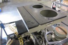 Maguire Material Hopper with MPI Weigh Scale Blender, Conair Franklin Vacuum Loader Units and Portable Steel Stand