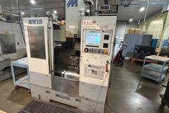 Milltronics RW-15 CNC Vertical Machining Center, Centurion 7 CNC Control, CAT 40, 16-Station Tool Changer, Chip Auger (#125)