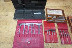 Starrett and Mitutoyo, Telescoping Gauges, 1.5"-8" Inside Micrometer, 0-8" Depth Mic, .1-1" Inside Groove Micrometer