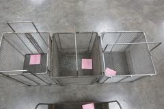 Stainless Steel Mesh Wash Baskets (3pcs), Steel Mesh Basket (1pc)