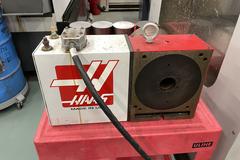 Haas HRT-A6 Programmable Rotary Table with 8" 3-Jaw Chuck, Brush Drive Motor, Cable and Connector