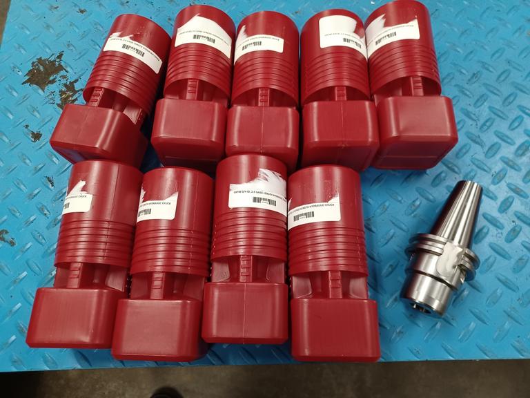 3/4" Capacity Cat 40 Hydraulic Chucks, (10)