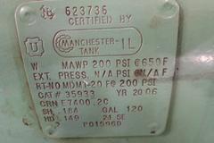 Speedaire 1WD74 Piston Air Comrpessor with 10HP Motor. 34.8 CFM @ 175psi