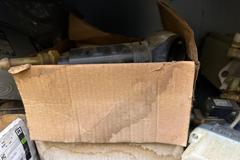 Adjustable Steel Shelving Unit with Contents of Electrical Motors and More