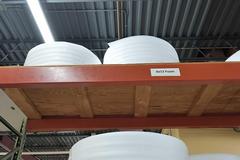 Rolls of Packing Foam and Roll Stand