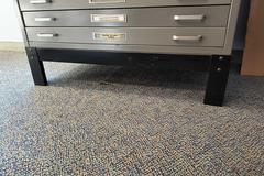 Flat File Stack, (3) Cabinets with Stand, (15) Drawers Total