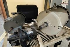 Rolling Steel Multi Shelf Carts (2 Units) with Contents of Electrical Motors