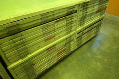 Flat Files, (4) with Attached Top