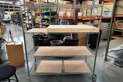 Machines Used | Uline 4-Tire Rolling Wire Rack