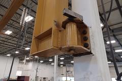 Machines Used | Contrx 1-Ton Capacity Post Mount Jib Crane with Coffing ...
