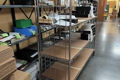 Machines Used | InterMetro Rolling Wire Rack, 4 Adjustable Shelves, No ...