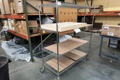 Machines Used | Uline 4-Tire Rolling Wire Rack