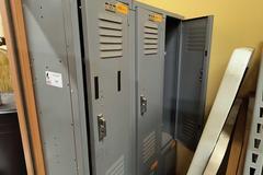 Lyon Steel Locker Unit, 6 Door.