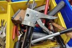 Hand Tool Lot: Vise Grips, Clamps, Screwdrivers, Chisels and Much More