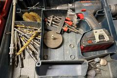 Power Tools Including: Fluke Meter, Bosch Cordless Drill, Makita Cordless Drill and More