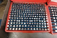 Gage Pins from .251 - .916 in Plastic Cases with SPI  12" Dial Caliper