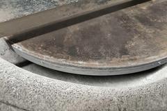 24" Motorized Lapping Wheel with Cabinet Base