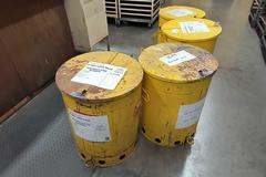 Machines Used | Oily Rag Receptacles (4 Units) Foot Operated Opening