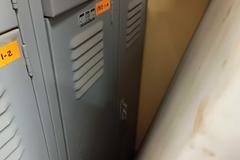 Lyon Steel Locker Unit, 6 Door.