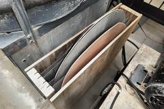 24" Motorized Lapping Wheel with Cabinet Base