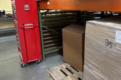 Machines Used | (2) Sections of Teardrop Pallet Racking Consisting of ...