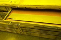 Flat Files, (4) with Attached Top
