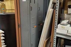 Lyon Steel Locker Unit, 6 Door.