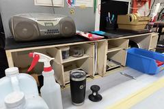 Metal Work Benches (3 Benches) with Single Drawer and Contents **Excludes LocTite Machine**