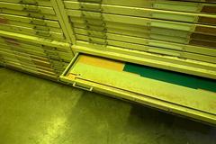 Flat Files, (4) with Attached Top