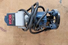 Power Tools and Accessories: Ryobi 2HP Router, Dewalt Screw Gun, Jig Saw, Bosch and Bauer Multi Tools, Hilti Powder Actuated Tool, Ryobi Trim Router, Stanly Dovetail Jig, and More