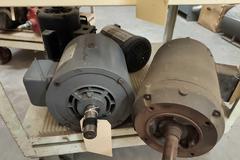 Rolling Steel Multi Shelf Carts (2 Units) with Contents of Electrical Motors