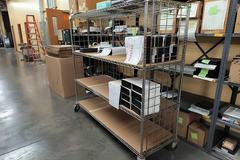 Machines Used | InterMetro Rolling Wire Rack, 4 Adjustable Shelves, No ...