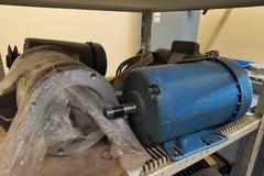 Rolling Steel Multi Shelf Carts (2 Units) with Contents of Electrical Motors