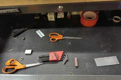 Masterforce 6-Drawer Rolling Tool Chest with Wooden Top