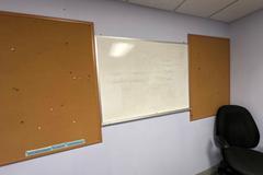 Contents of Human Resources Office, U-Shaped Office Desk with Multiple Chairs, Vertical File Cabinets, Wall Shelf Units and More