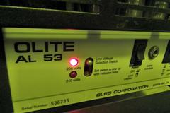 Olite AL53 Printing Light with Olec Lamphead Model LT1 High, Low, Medium Intesity on Portable Stand
