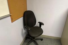 Contents of Human Resources Office, U-Shaped Office Desk with Multiple Chairs, Vertical File Cabinets, Wall Shelf Units and More