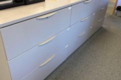 Lateral 3 Drawer File Cabinets (6 Units) with Laminate Top, Contents of Drawers Included